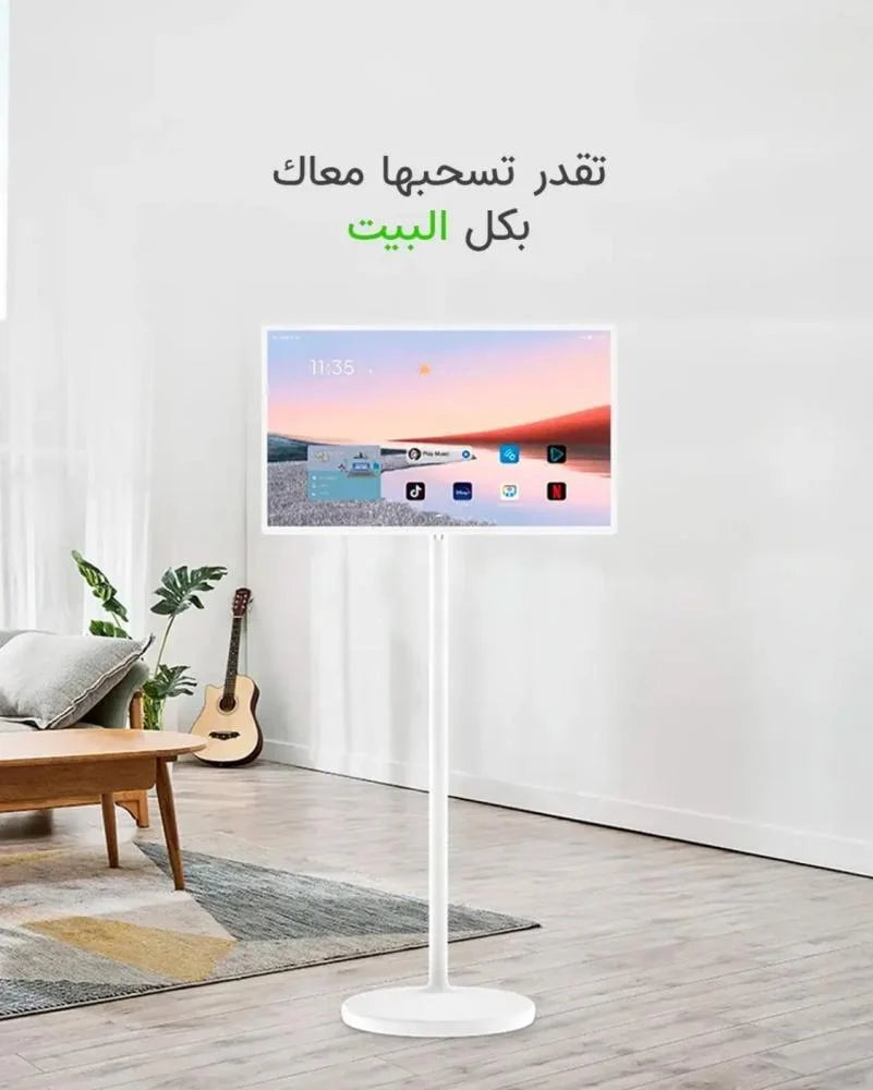 شاشه متنقله اندرويد لمس ذكية تكتك مع ستاند مدمج.21.5 بوصة